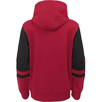 Youth Cardinal Arizona Cardinals Colorblock Full-Zip Hoodie