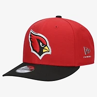 Casquette snapback New Era 9FIFTY pré-courbée pour jeunes, rouge cardinal/noir, Arizona Cardinals, repêchage NFL 2026