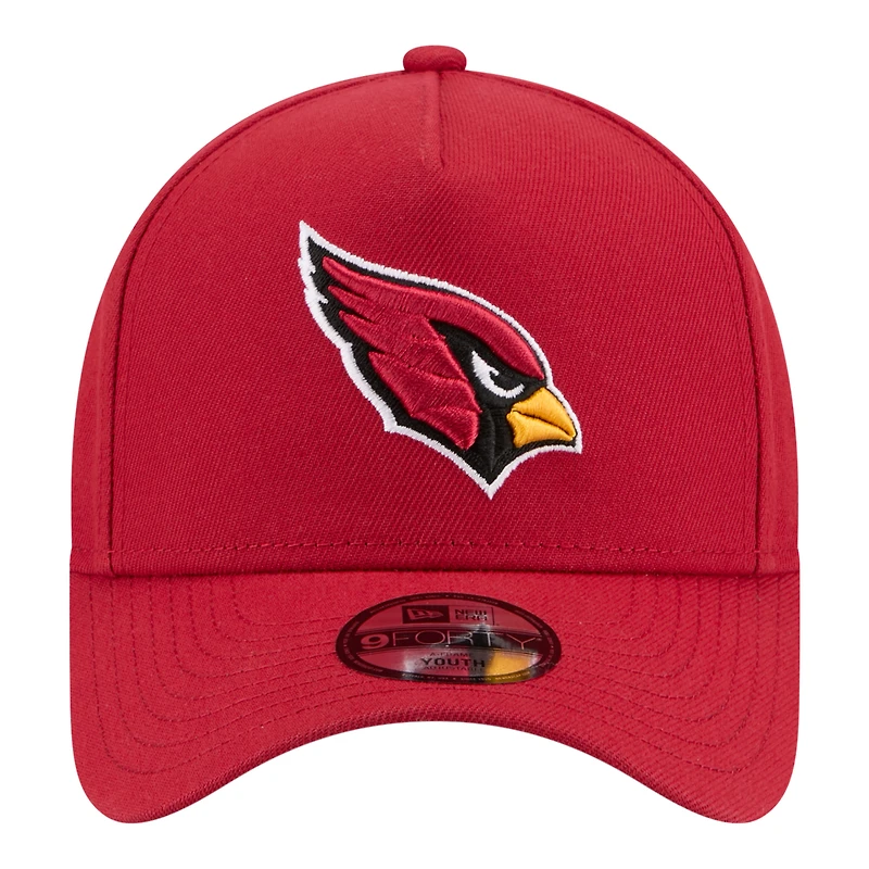 Youth New Era Cardinal Arizona Cardinals 9FORTY A-Frame Adjustable Hat
