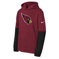 Sweat à capuche Nike Cardinal Arizona Cardinals Club pour jeunes