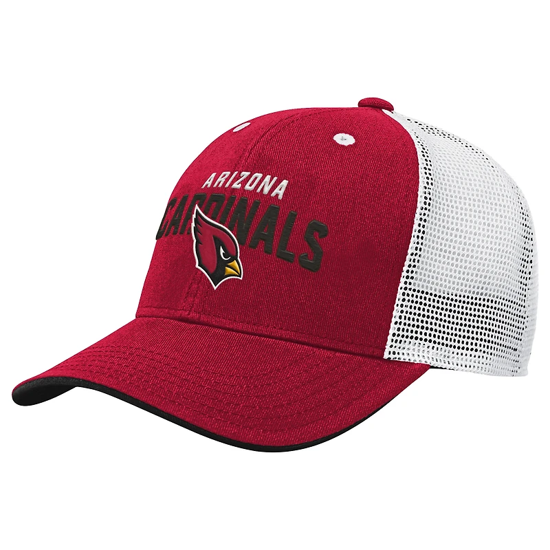 Casquette ajustable Core Lockup Trucker des Cardinals de l'Arizona pour jeunes Outerstuff