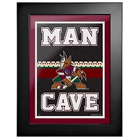 Coyotes de l'Arizona - Oeuvre encadrée Man Cave 12'' x 16''