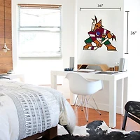 Arizona Coyotes - 36 `` x 36 '' sticker mural en vinyle de repositionnement de l'équipe
