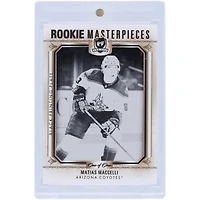 Matias Maccelli Arizona Coyotes 2022-23 Upper Deck The Cup Rookie Masterpieces Black Printing Plate #ICE-R28 #1/1 Rookie Card