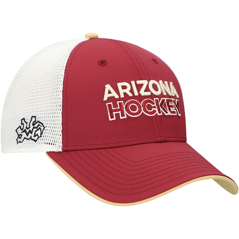 Casquette ajustable en maille pour hommes Fanatics Garnet Arizona Coyotes