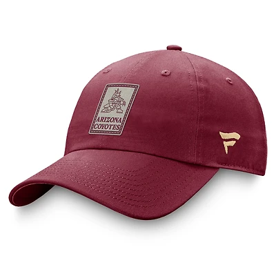 Men's Fanatics  Garnet Arizona Coyotes Heritage Retro Adjustable Hat