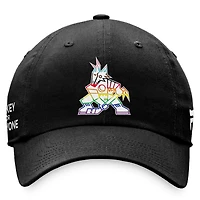 Men's Fanatics Black Arizona Coyotes Team Logo Pride Adjustable Hat