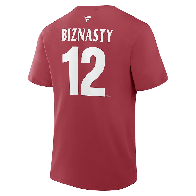 Men's Fanatics Paul Bissonnette Garnet Arizona Coyotes Retired Player Nickname T-Shirt