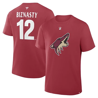 Men's Fanatics Paul Bissonnette Garnet Arizona Coyotes Retired Player Nickname T-Shirt