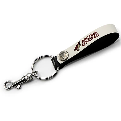 Arizona Coyotes Personalized Leather Loop Keychain