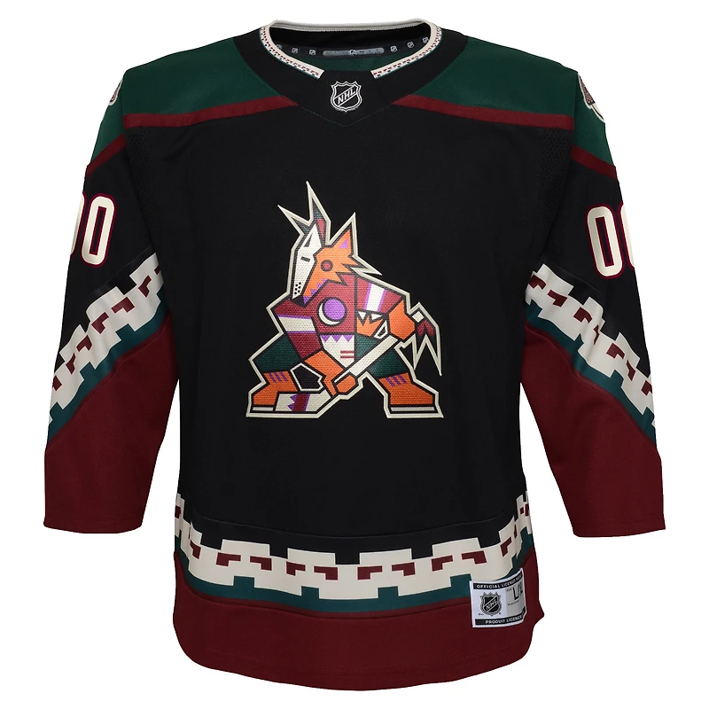 Youth Black Arizona Coyotes Home - Premier Custom Jersey