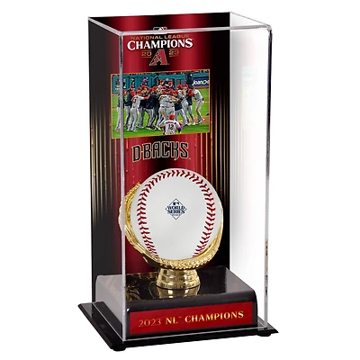 Vitrine de présentation sublimée avec image des champions de la Ligue nationale 2023 des Diamondbacks de l'Arizona