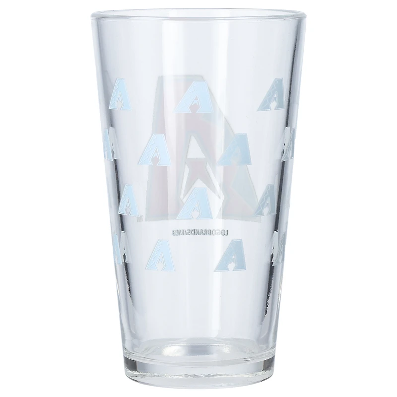 Arizona Diamondbacks 16oz. Satin-Etched Logo Pint Glass