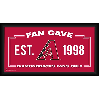 Arizona Diamondbacks Framed 10" x 20" Fan Cave Collage