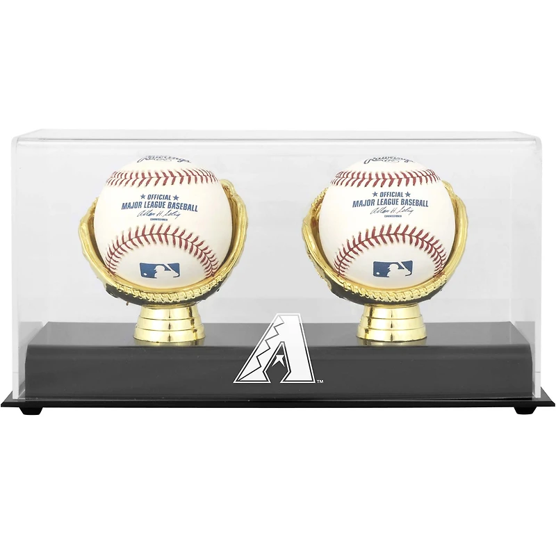 Vitrine de présentation du double logo de baseball des Diamondbacks d'Arizona Gold Glove