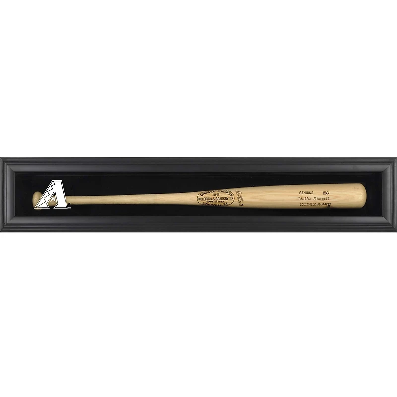Arizona Diamondbacks Logo Black Framed Wall-Mounted Single Bat Display Case