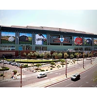 Photographie non signée du Chase Field des Diamondbacks de l'Arizona à l'extérieur stade