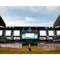 Photographie non signée du survol d'avant-match Chase Field des Diamondbacks de l'Arizona