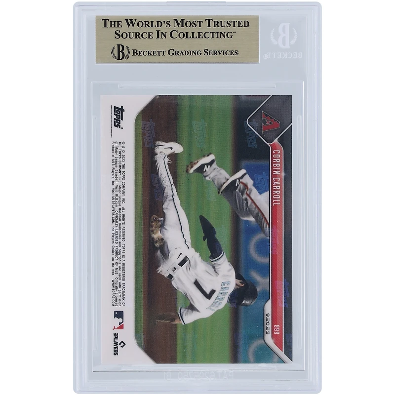 Corbin Carroll Arizona Diamondbacks 2023 Topps Now 1st Rookie in MLB History with 25 HR & 50 SB #898 BGS Authenticated 9.5 Rookie Card