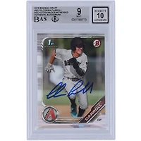 Corbin Carroll Arizona Diamondbacks Autographed 2019 Bowman Draft #BD-125 Beckett Fanatics Witnessed Authenticated 9/10 Card