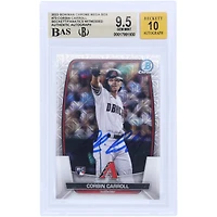 Corbin Carroll Arizona Diamondbacks Autographié 2023 Bowman Chrome Mega Box #73 Beckett Fanatics Witnessed Authenticated 9.5/10 Rookie Card