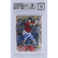 Corbin Carroll Arizona Diamondbacks autographié 2023 Topps Chrome #95 Beckett Fanatics a été témoin d'une carte recrue authentifiée 9/10