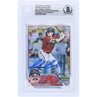 Corbin Carroll Arizona Diamondbacks autographié 2023 Topps Chrome Prism Refractors #95 Beckett Fanatics Witnessed Rookie Card authentifié