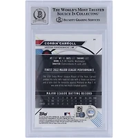 Corbin Carroll Arizona Diamondbacks Autographed 2023 Topps Finest #24 Beckett Fanatics Witnessed Authenticated 9/10 Rookie Card