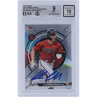 Corbin Carroll Arizona Diamondbacks Autographed 2023 Topps Finest #24 Beckett Fanatics Witnessed Authenticated 9/10 Rookie Card