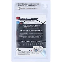 Corbin Carroll Arizona Diamondbacks autographié 2023 Topps Finest #24 Beckett Fanatics a vu une carte de recrue authentifiée