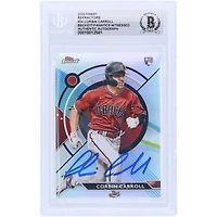 Corbin Carroll Arizona Diamondbacks Autographed 2023 Topps Finest Refractors #24 Beckett Fanatics Witnessed Authenticated Rookie Card