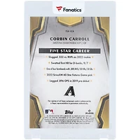 Carte autographiée Corbin Carroll, Arizona Diamondbacks, 2024 Topps Five Star Purple #FSA-CCA #30/50
