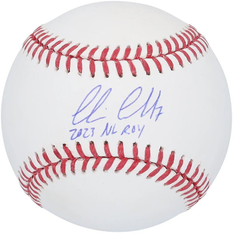Balle de baseball autographiée par Corbin Carroll des Diamondbacks de l'Arizona avec l'inscription « 2023 ROY »