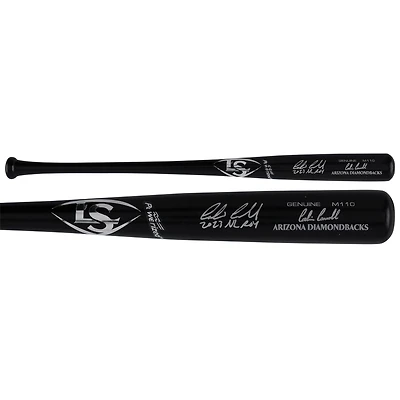 Corbin Carroll Arizona Diamondbacks Autographed Black Louisville Slugger Game Model Bat with "2023 NL ROY" Inscription
