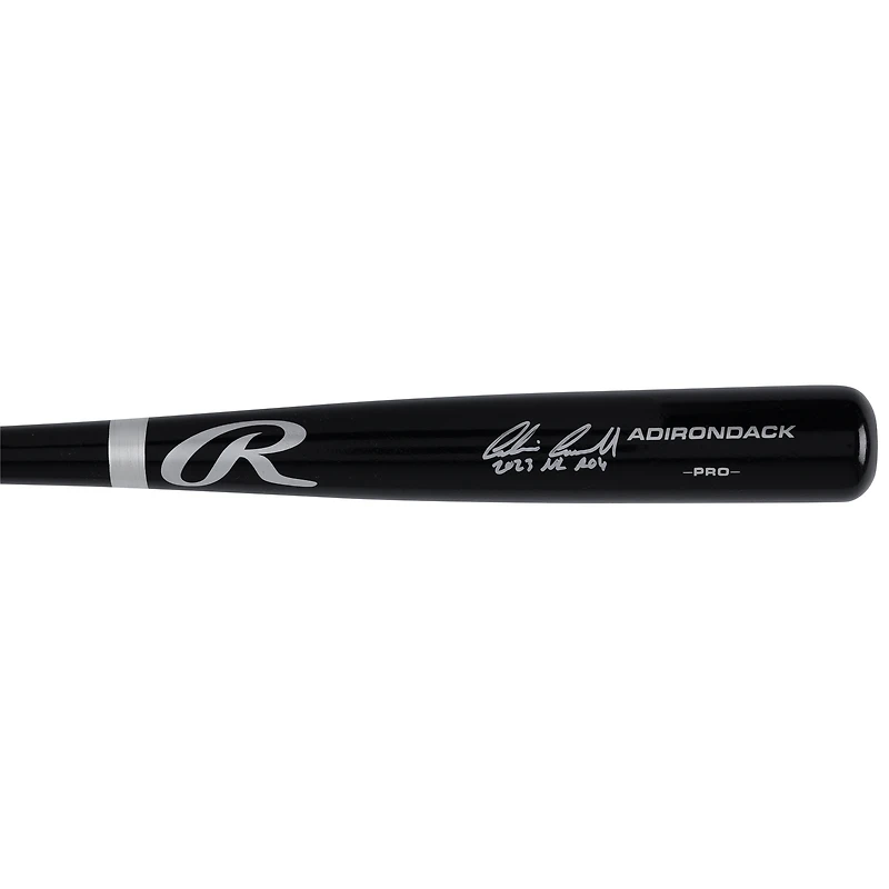 Batte de baseball Rawlings Pro noire autographiée par Corbin Carroll des Diamondbacks de l'Arizona avec l'inscription « 2023 NL ROY »