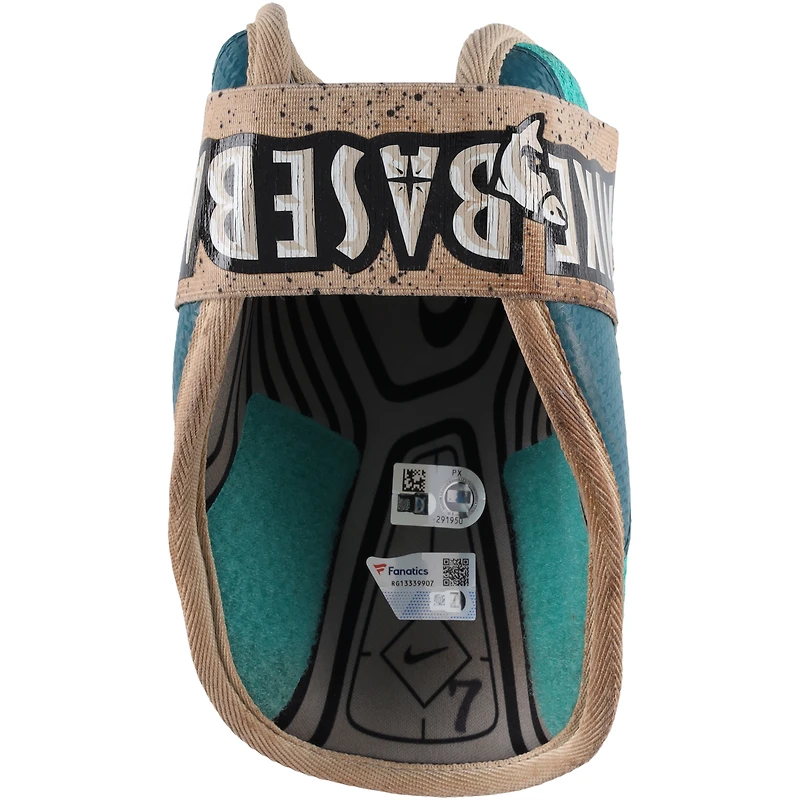 Coudière Nike turquoise autographiée et portée en match par Corbin Carroll, des Arizona Diamondbacks, lors de la saison 2024 de la MLB.