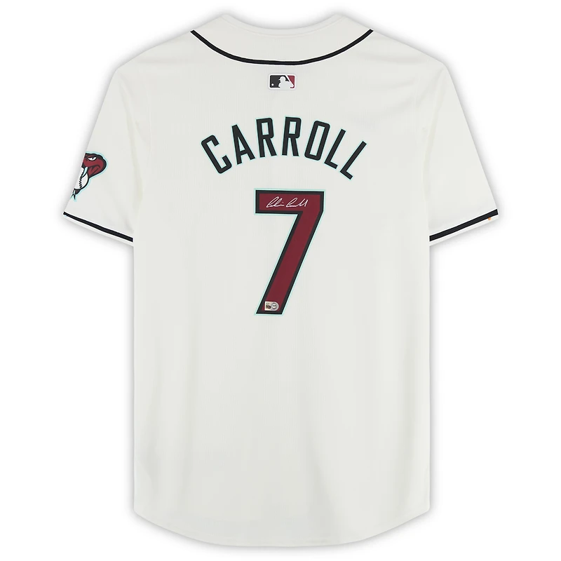 Corbin Carroll Arizona Diamondbacks Autographed White Nike Limited Jersey  