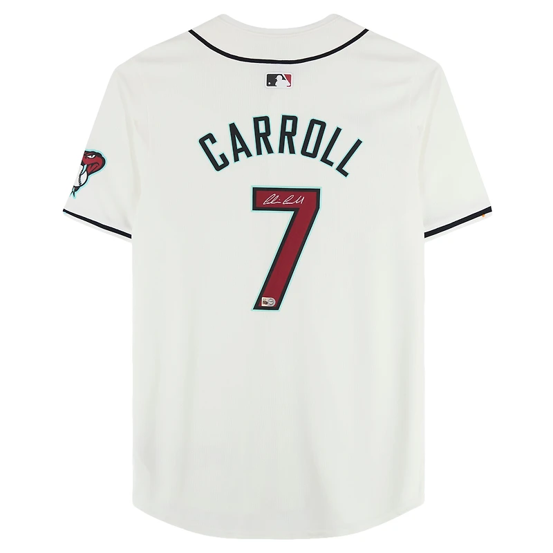 Corbin Carroll Arizona Diamondbacks Autographed White Nike Limited Jersey