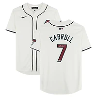 Maillot blanc Nike Limited autographié de Corbin Carroll (Arizona Diamondbacks)