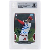 Carte de recrue autographiée de Didi Gregorius (Arizona Diamondbacks), série Bowman Chrome 2013, numéro 147, authentifiée par Beckett Fanatics Witnessed, avec inscription « Le Chevalier ».