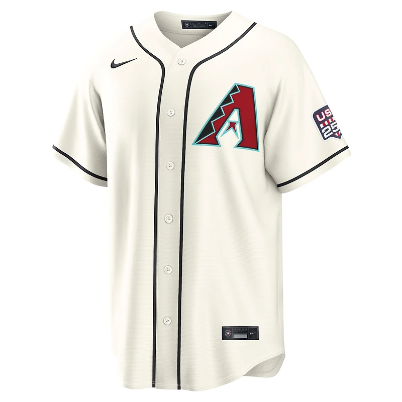 Fourth of July Men's Arizona Diamondbacks Corbin Carroll Nike Cream USA 250 Stadium Jersey