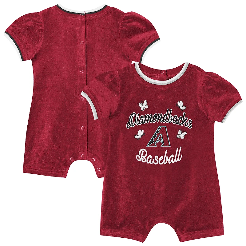 Combinaison à remontoir Outerstuff rouge Arizona Diamondbacks pour bébé fille