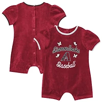 Combinaison à remontoir Outerstuff rouge Arizona Diamondbacks pour bébé fille