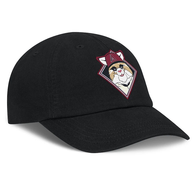 Casquette Nike Flex Club Mascotte des Arizona Diamondbacks pour bébé, noire