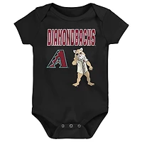 Infant Outerstuff Arizona Diamondbacks Home Plate 3-Piece Bodysuit Set