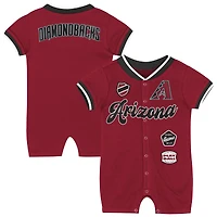 Combinaison à pinces pour bébé Outerstuff rouge Arizona Diamondbacks