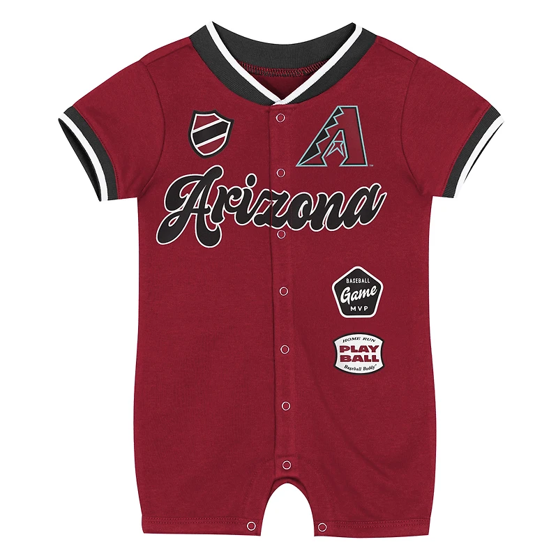 Infant Outerstuff Red Arizona Diamondbacks Pinch Coverall
