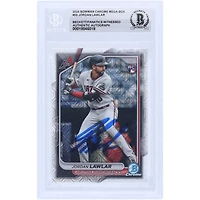 Jordan Lawlar Arizona Diamondbacks Autographed 2024 Bowman Chrome Mega Box Mojo Refractor #55 Beckett Fanatics Witnessed Authenticated Rookie Card