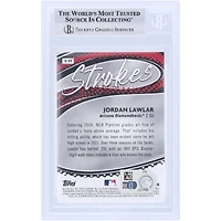 Jordan Lawlar Arizona Diamondbacks Autographed 2024 Topps Chrome Strokes #S-25 Beckett Fanatics Witnessed Authenticated Rookie Card