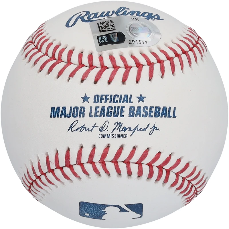 Ballon de baseball autographié par Jordan Lawlar des Diamondbacks de l'Arizona avec l'inscription « Snakes Alive »